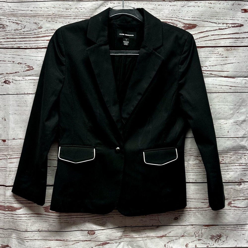 Club Monaco Black Blazer Size 8